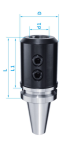 Фото Патрон с боковым винтовым зажимом BT40-SLA32-100L
